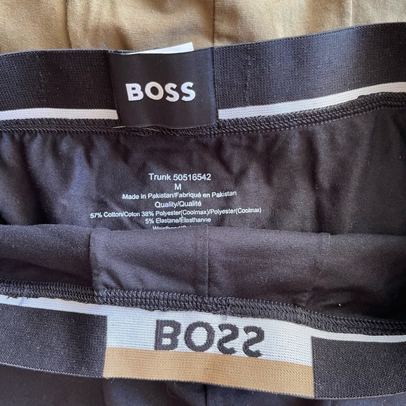 Boss Boxer Briefs Trio - Black, Navy, Tan - Picture 2 of 7